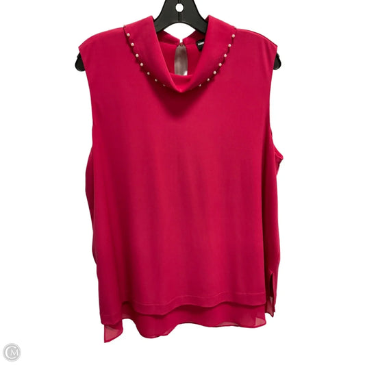 Top Sleeveless Designer By Karl Lagerfeld In Pink, Size: Xl