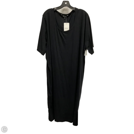 Dress Casual Midi By Clothes Mentor In Black, Size: 3x