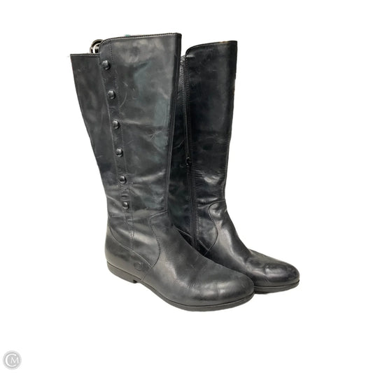 Boots Knee Flats By Born In Black, Size: 7.5