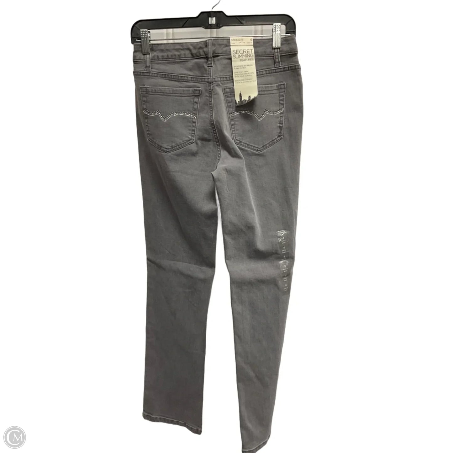 Jeans Straight By Jones New York In Grey, Size: 4