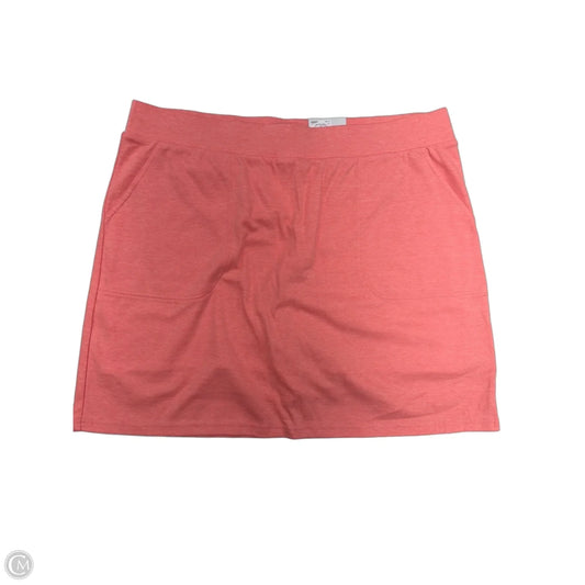 Skort By Croft And Barrow In Peach, Size: Xl
