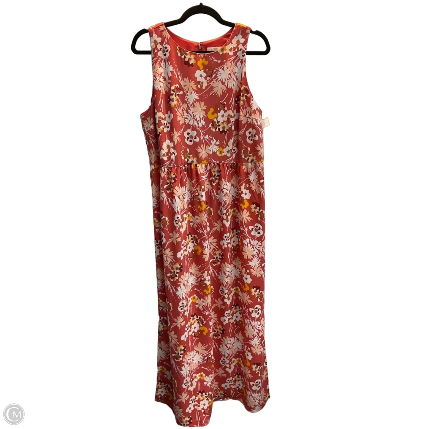 Dress Casual Maxi By Loft In Floral Print, Size: 14p