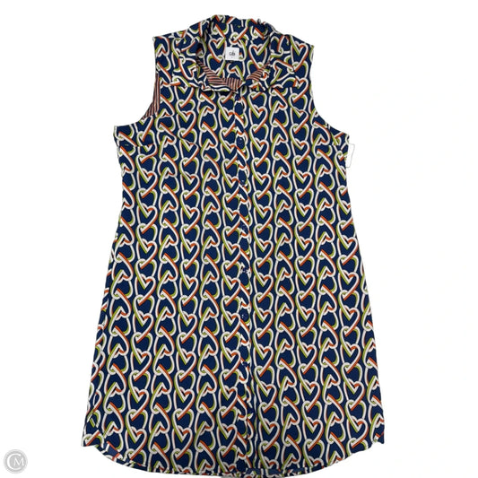 Dress Casual Midi By Cabi In Geometric Pattern, Size: L