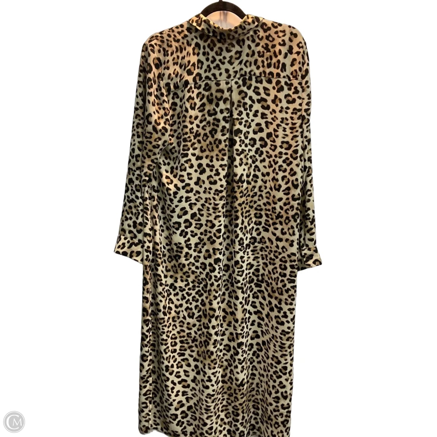 Dress Casual Midi By Chicos In Leopard Print, Size: L