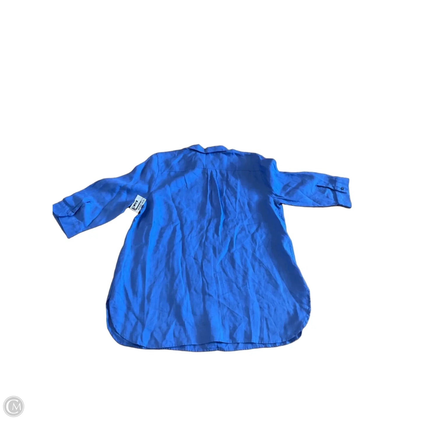 Blouse 3/4 Sleeve By Chicos In Blue, Size: Xl