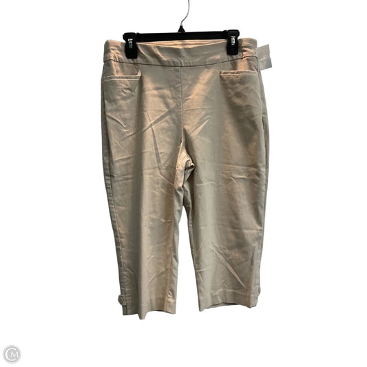 Capris By Chicos In Tan, Size: M