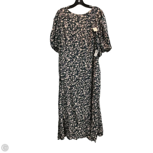Dress Casual Midi By Old Navy In Floral Print, Size: 3x