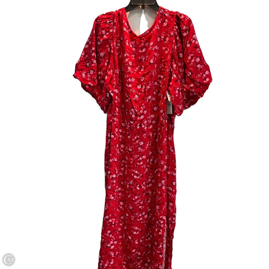 Dress Casual Midi By Old Navy In Red, Size: 3x