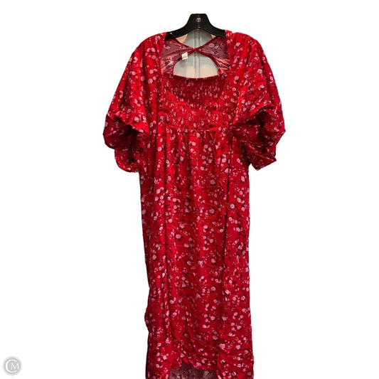 Dress Casual Midi By Old Navy In Red, Size: 4x