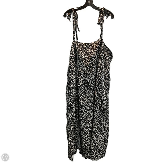 Dress Casual Midi By Old Navy In Black & White, Size: 3x