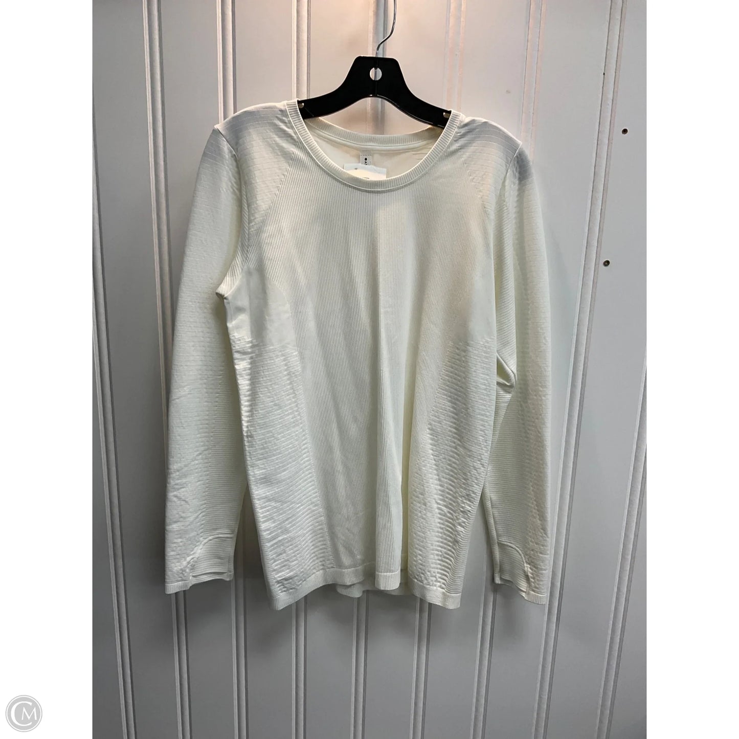 Athletic Top Long Sleeve Crewneck By Athleta In Cream, Size: Xl