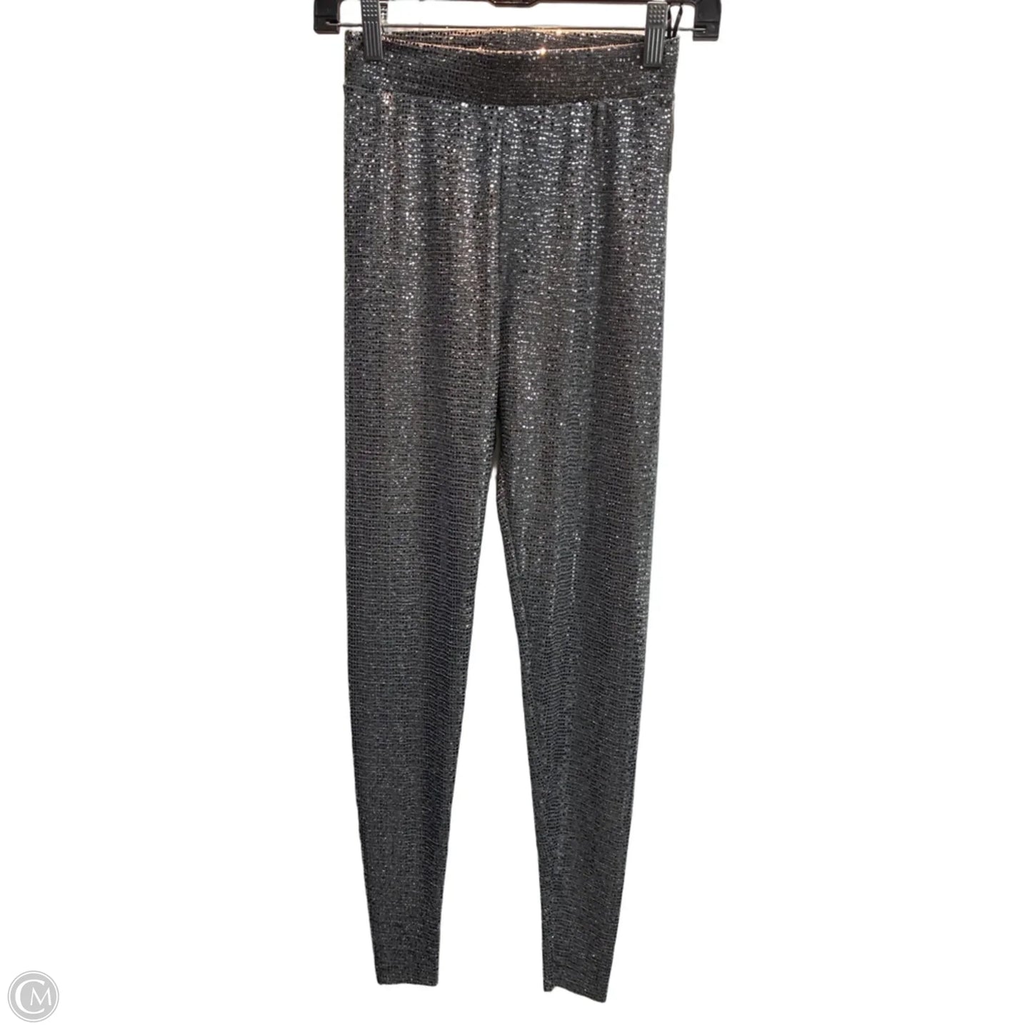 Pants Leggings By Clothes Mentor In Silver, Size: S