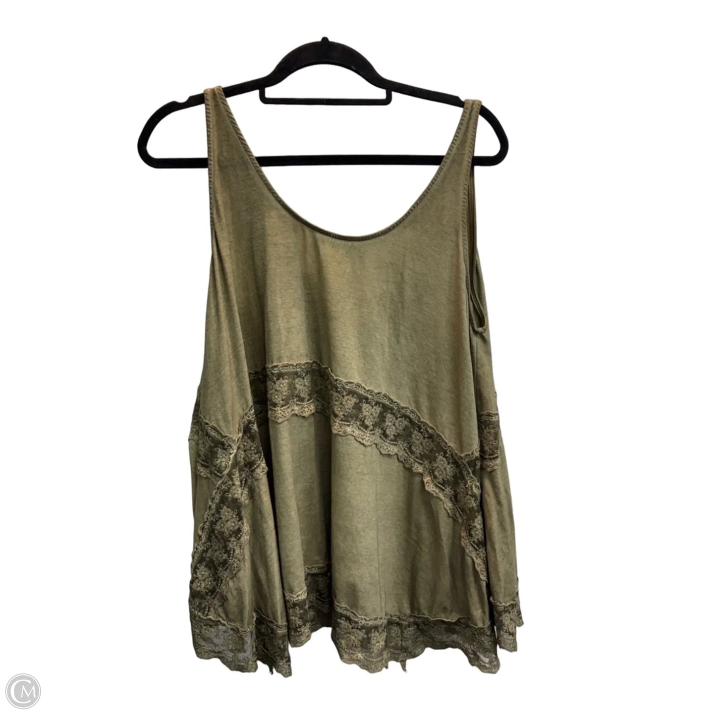 Top Sleeveless By Clothes Mentor In Green, Size: Xl