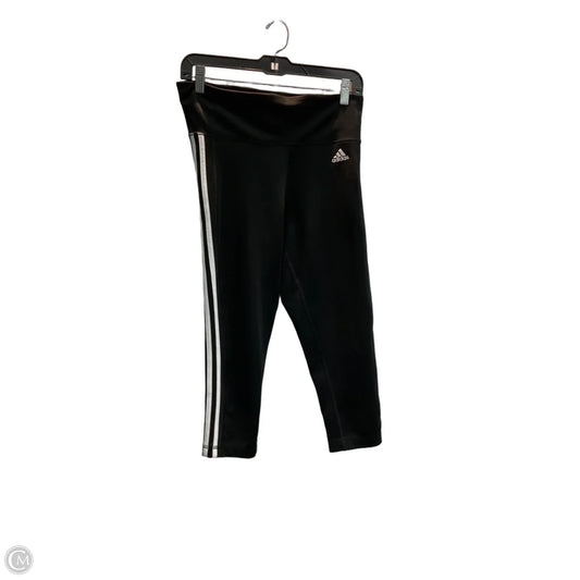 Athletic Capris By Adidas In Black, Size: M
