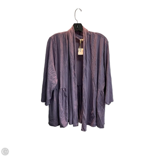 Cardigan By Pure Jill In Purple, Size: Xl