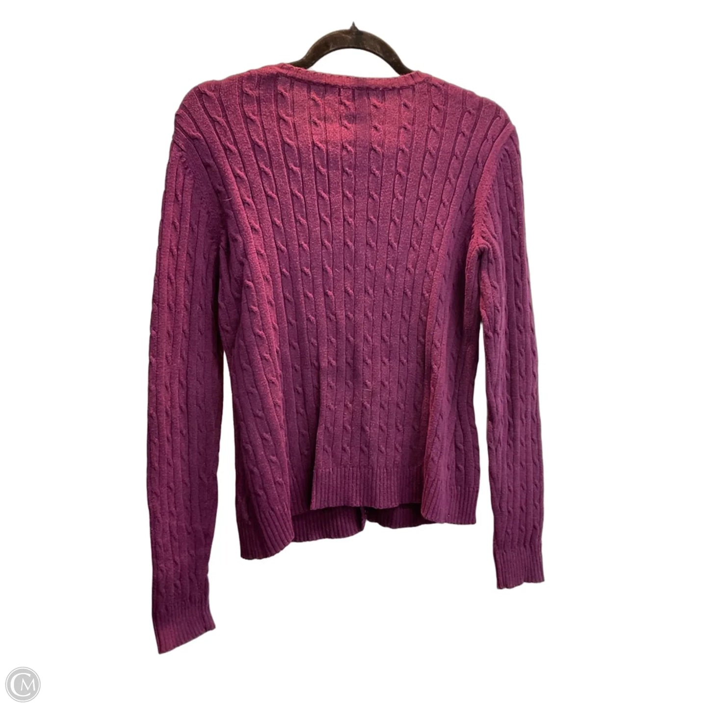 Cardigan By Eddie Bauer In Purple, Size: M