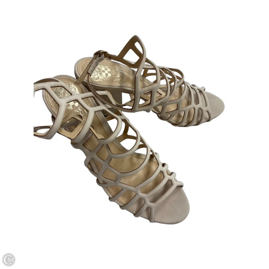 Sandals Heels Block By Vince Camuto In Tan, Size: 8.5