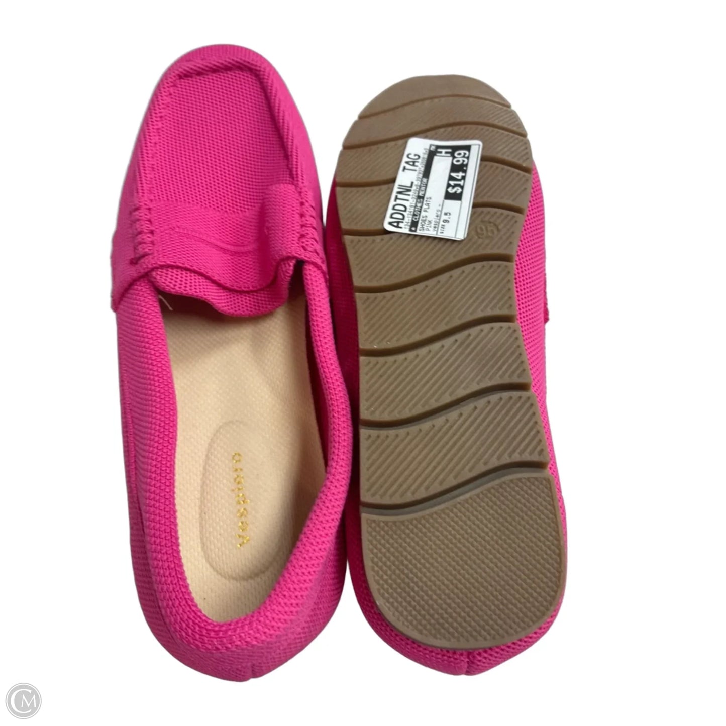 Shoes Flats By Clothes Mentor In Pink, Size: 9.5