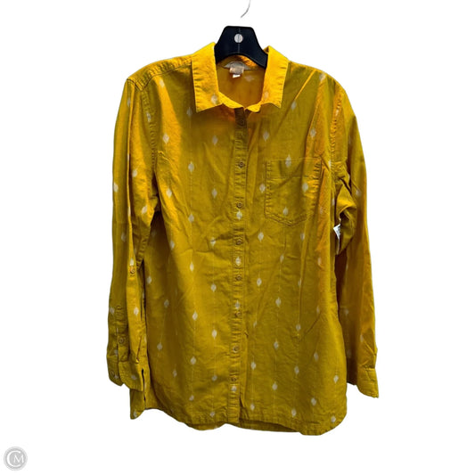 Top Long Sleeve By Duluth Trading In Yellow, Size: L