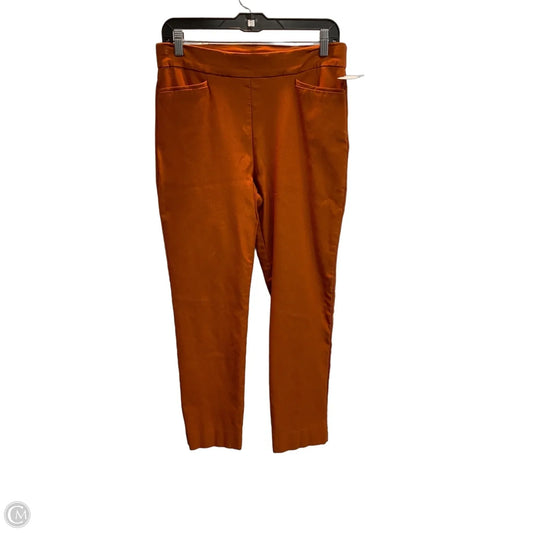Pants Cropped By Chicos In Orange, Size: M