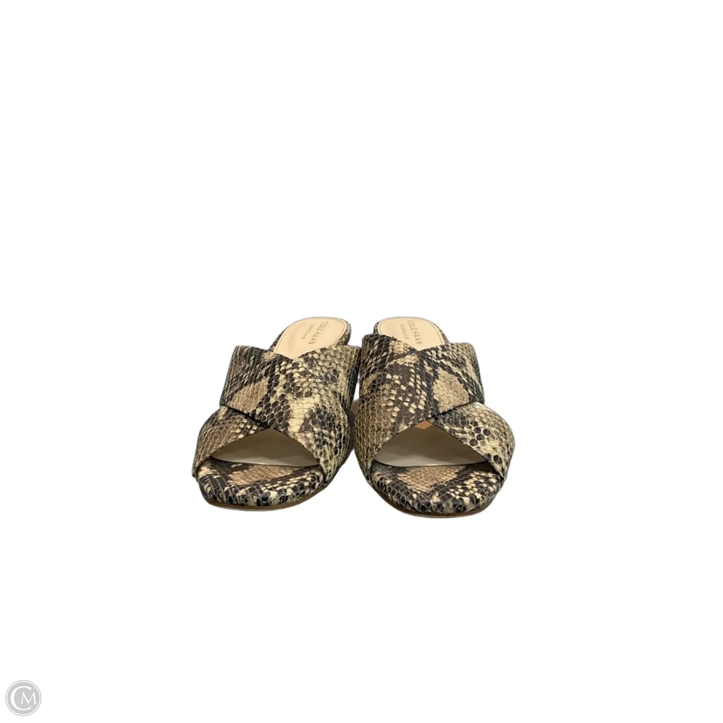 Sandals Heels Wedge By Cole-haan In Animal Print, Size: 6