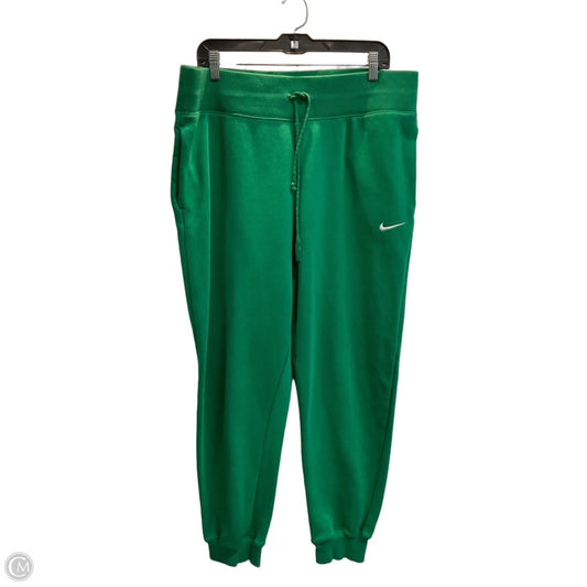 Athletic Pants By Nike In Green, Size: Xl