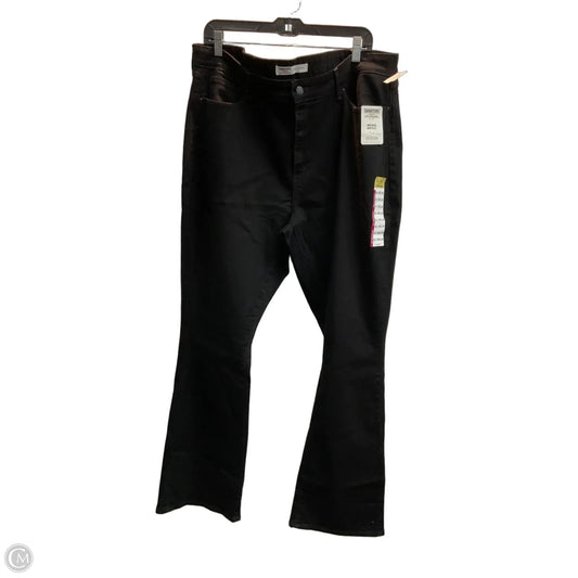 Jeans Wide Leg By Levis In Black, Size: 20
