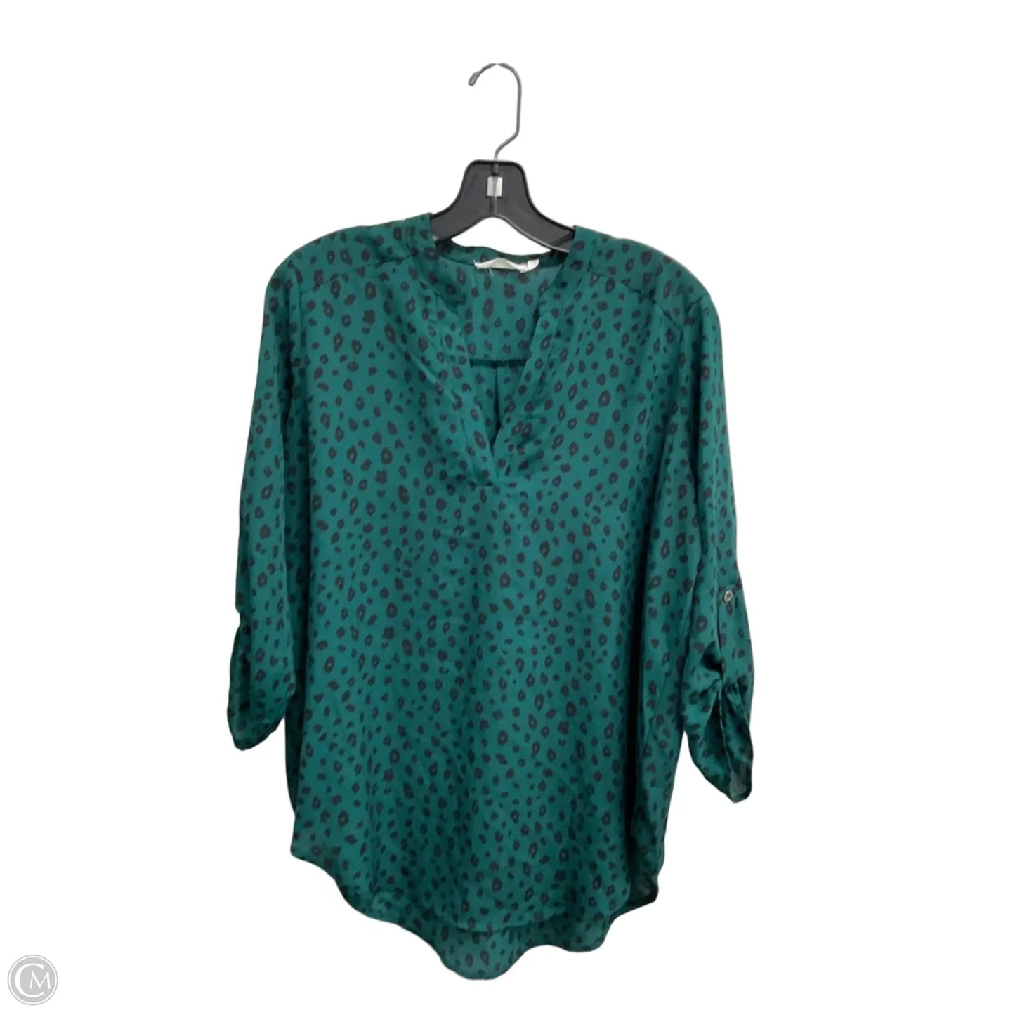 Blouse 3/4 Sleeve By Lush In Animal Print, Size: L