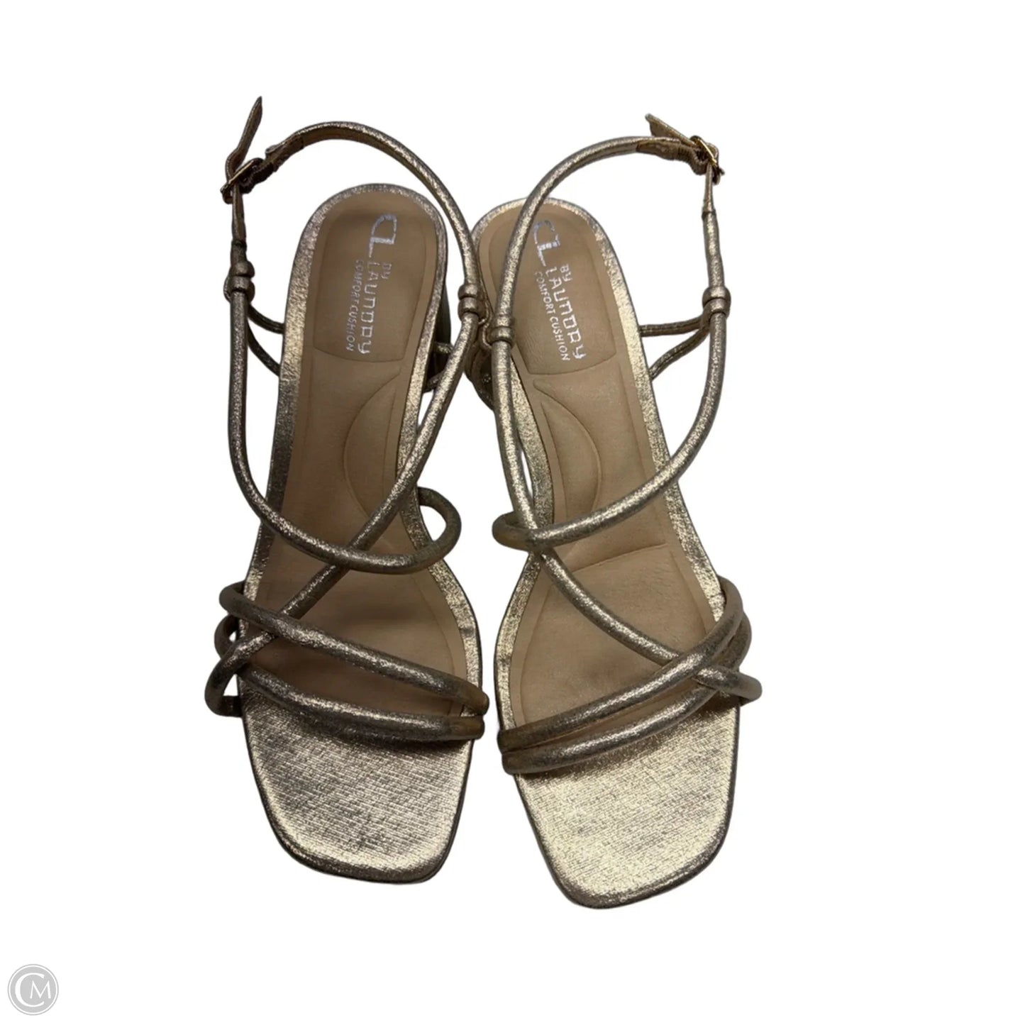 Sandals Heels Block By Chinese Laundry In Rose Gold, Size: 7