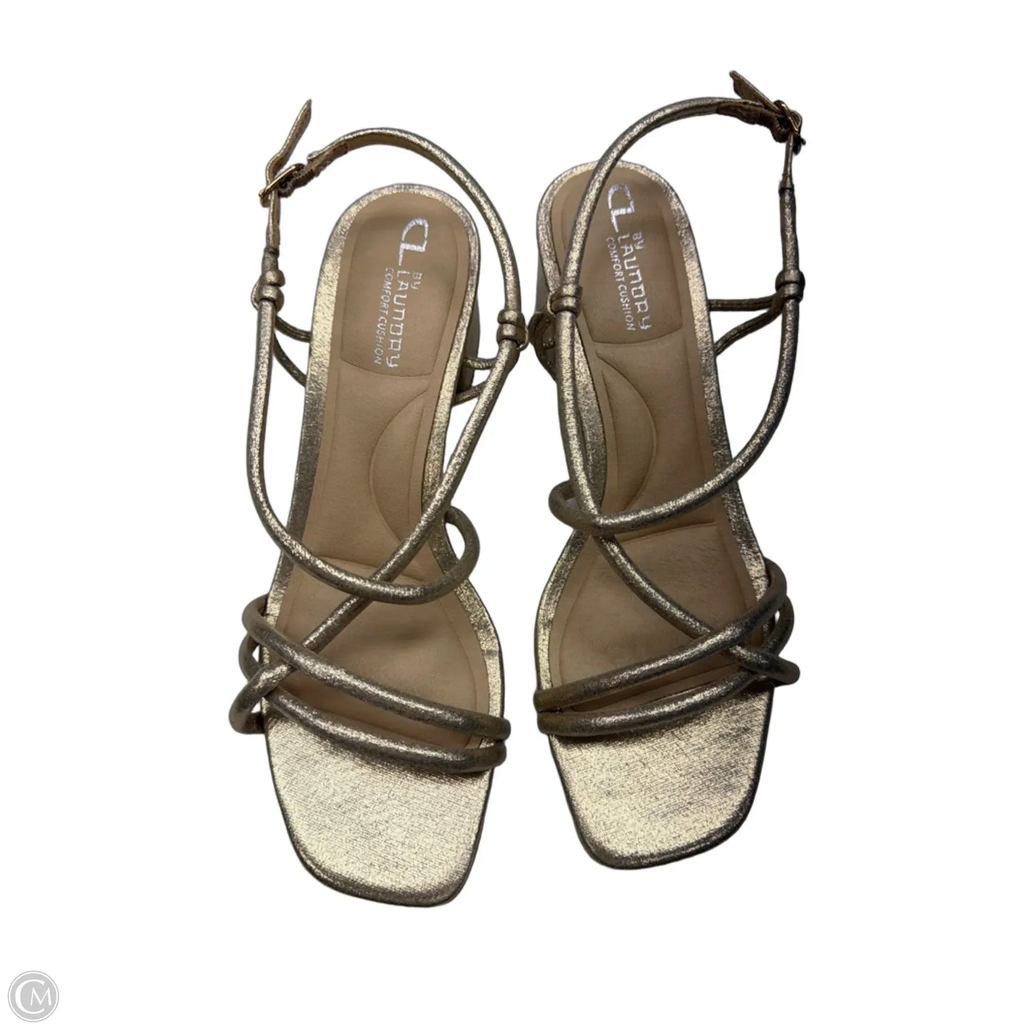 Sandals Heels Block By Chinese Laundry In Rose Gold, Size: 6.5