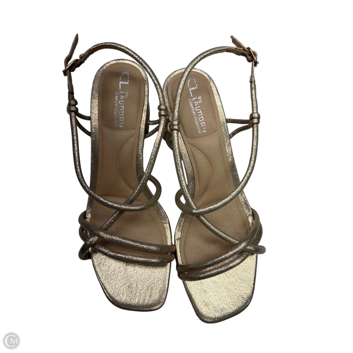 Sandals Heels Block By Chinese Laundry In Rose Gold, Size: 7.5
