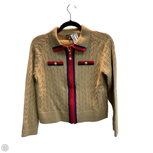Sweater Cardigan By Talbots In Tan, Size: Sp