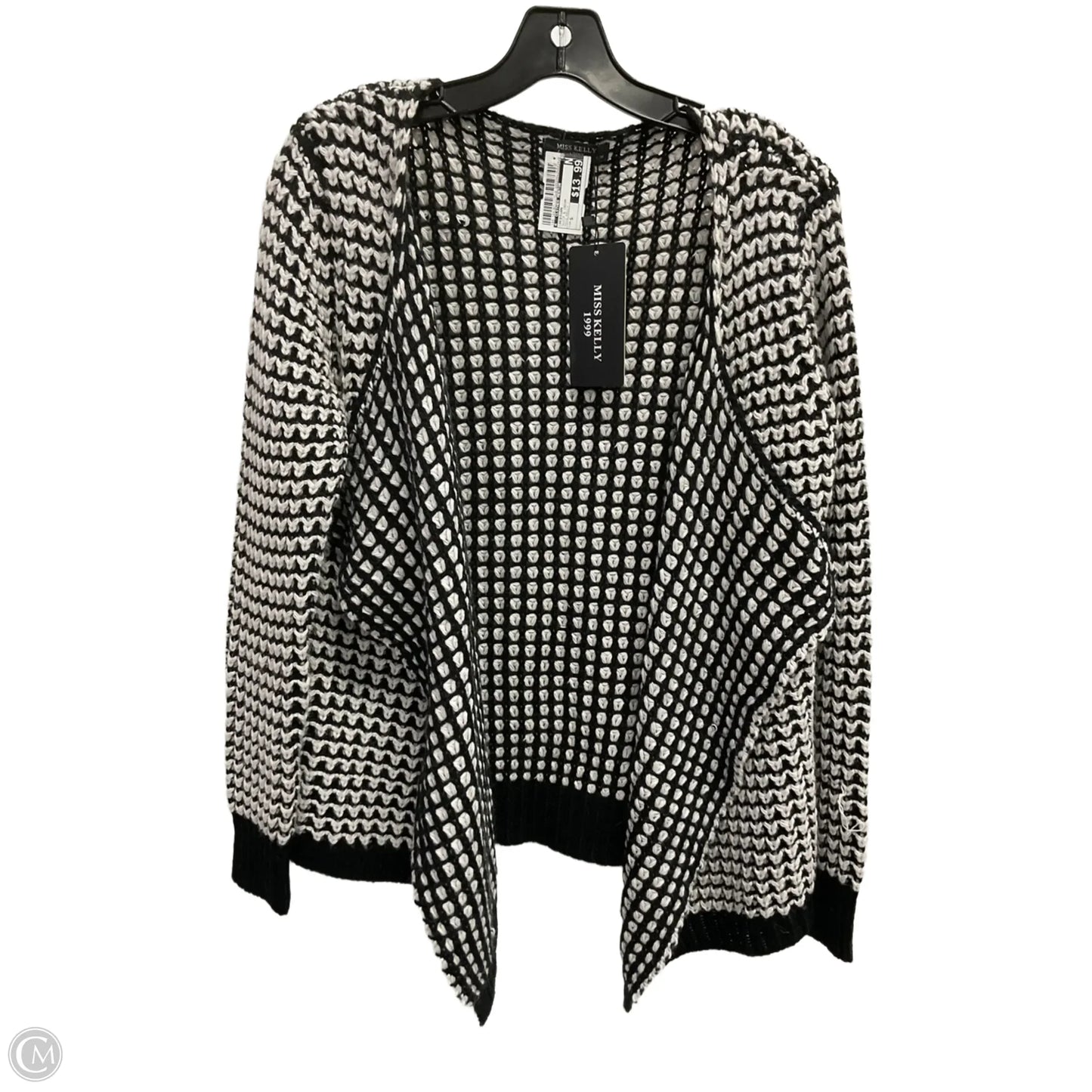Cardigan By Clothes Mentor In Black & Cream, Size: S