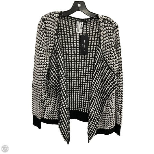 Cardigan By Clothes Mentor In Black & Cream, Size: S