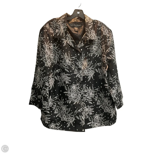 Jacket Shirt By Silkland In Black, Size: 2x