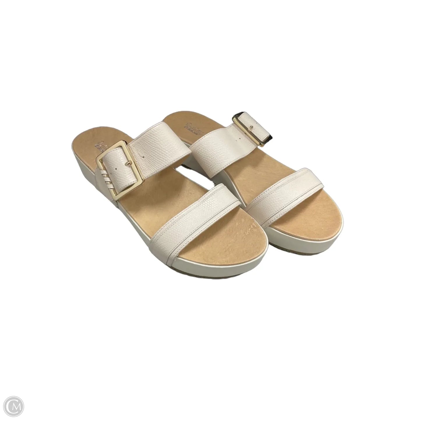 Sandals Heels Platform By Dr Scholls In Cream, Size: 10