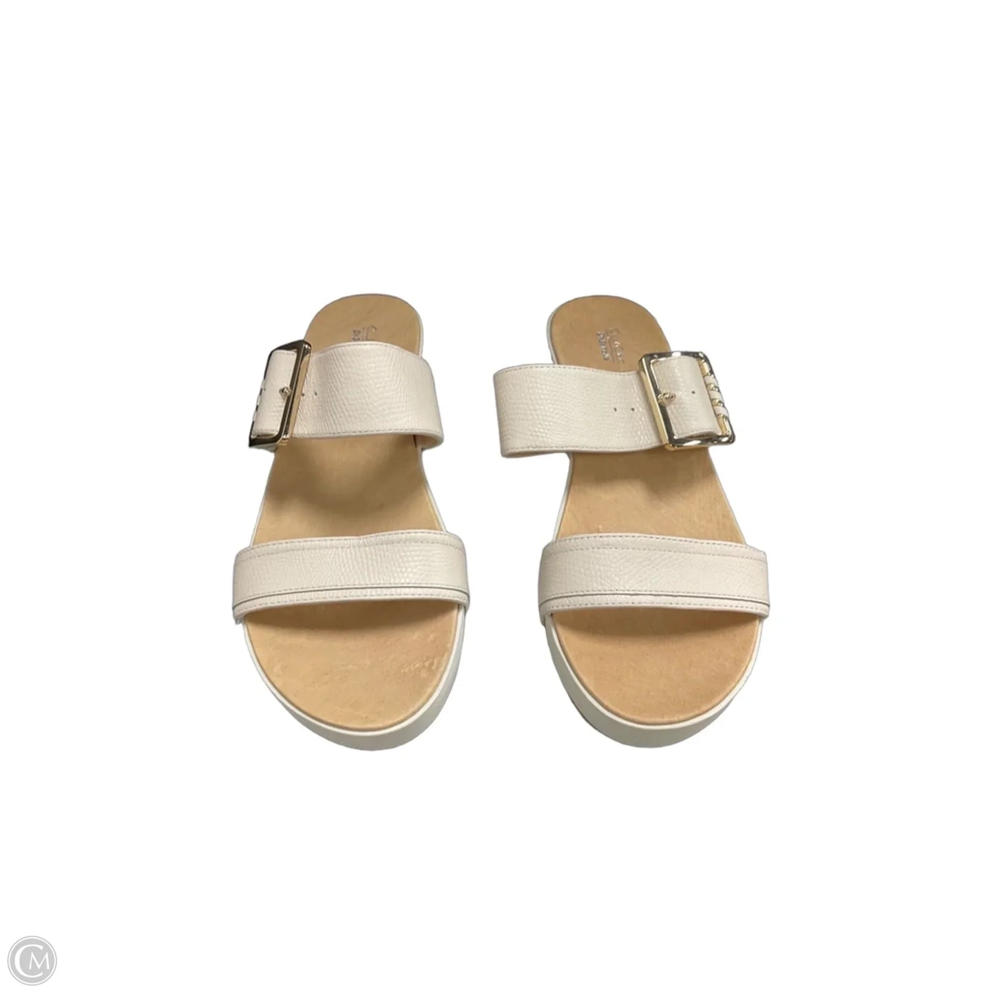 Sandals Heels Platform By Dr Scholls In Cream, Size: 10