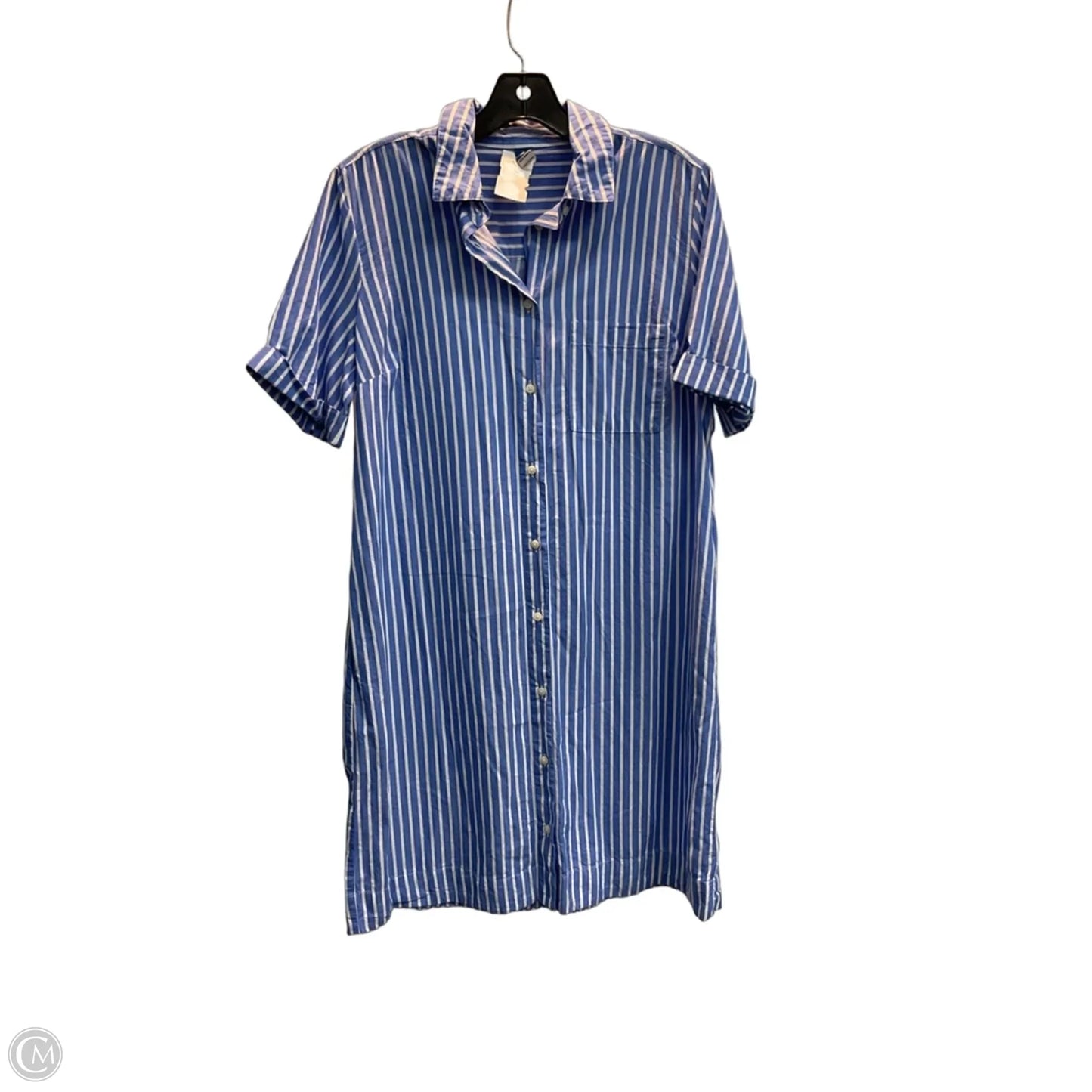 Dress Casual Midi By Old Navy In Striped Pattern, Size: M