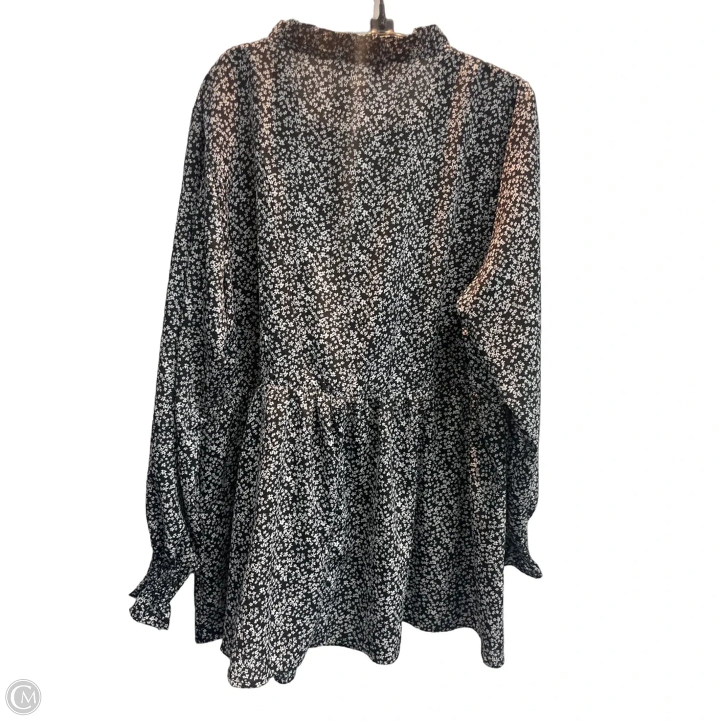 Blouse Long Sleeve By Bloomchic In Black, Size: Xxl