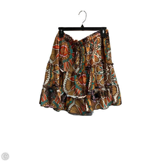 Skort By Clothes Mentor In Tropical Print, Size: L