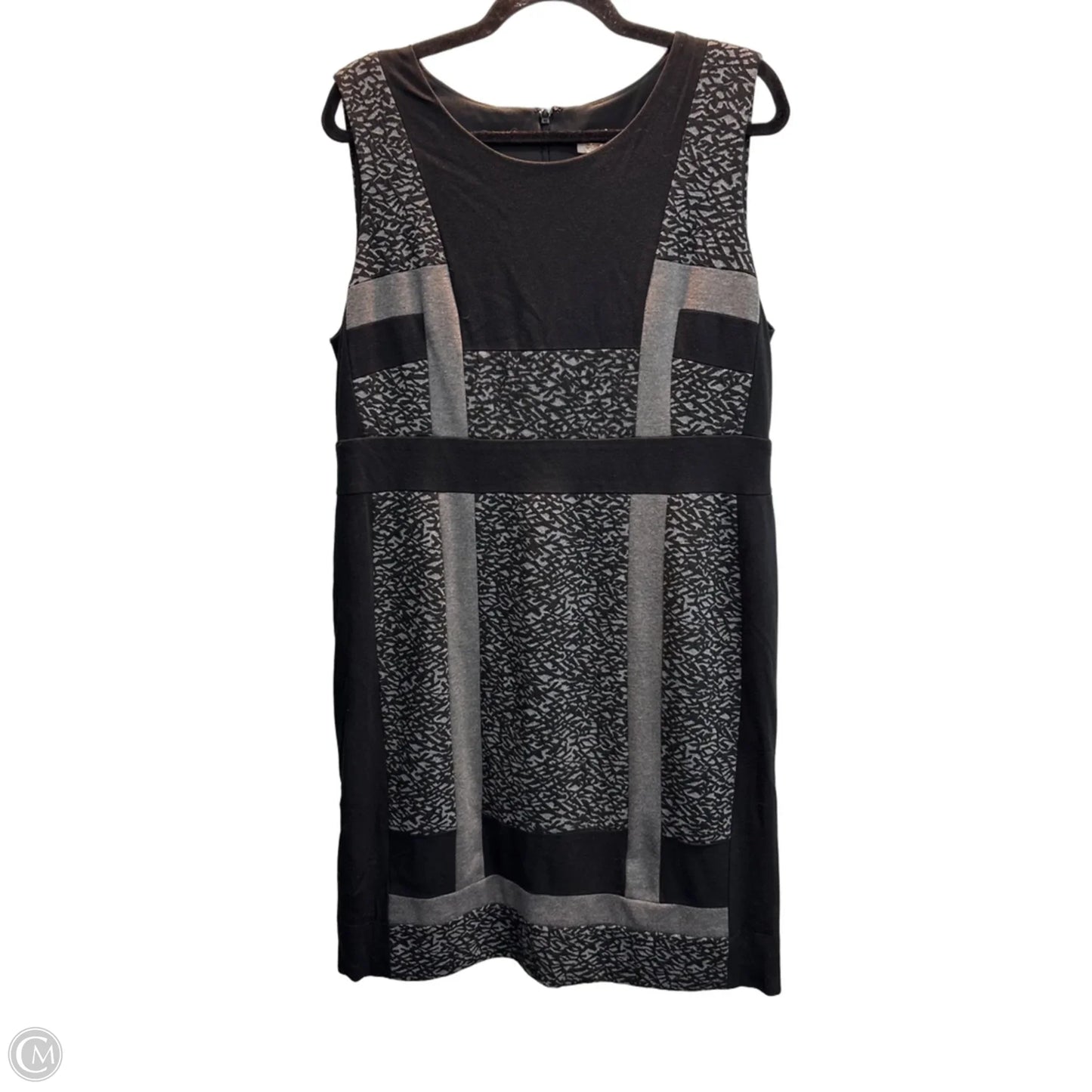 Dress Casual Midi By Chicos In Grey, Size: L