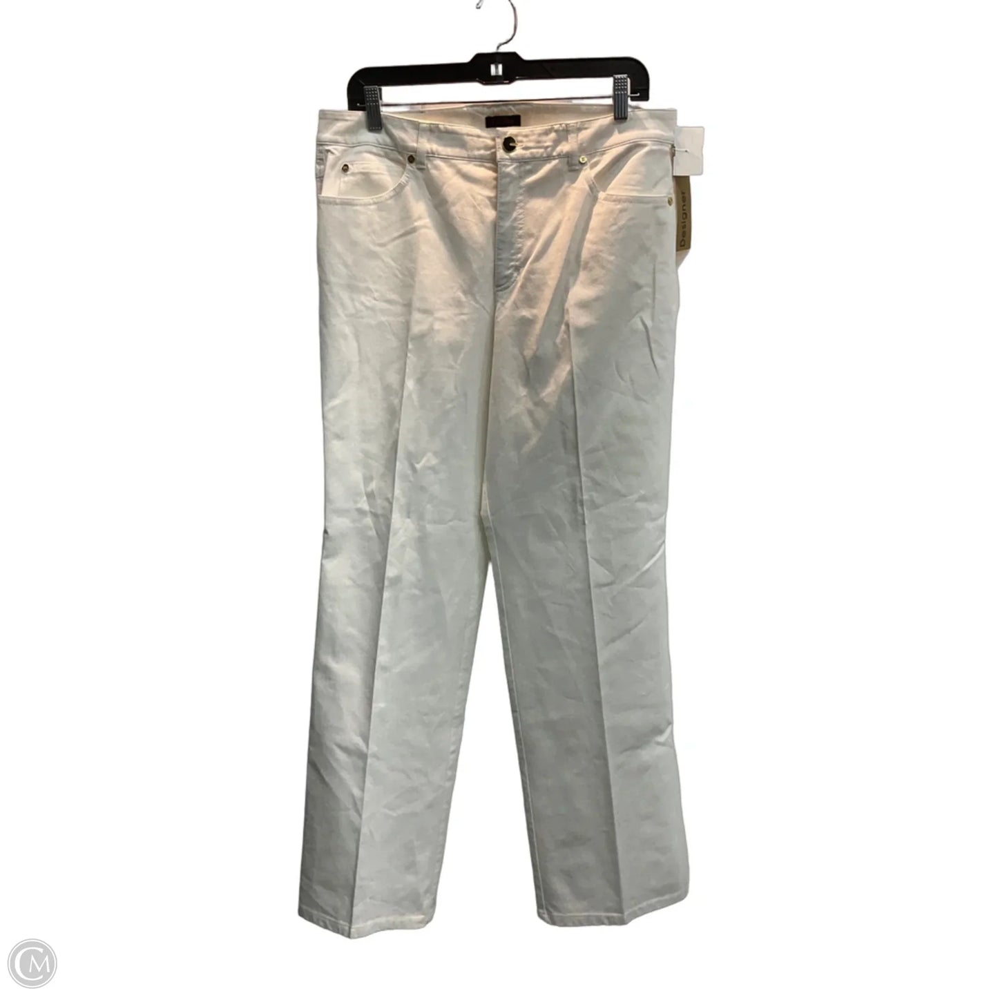 Pants Designer By Escada In White, Size: 12