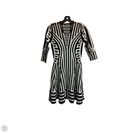 Dress Casual Midi By Giani Bernini In Black & Cream, Size: Xs