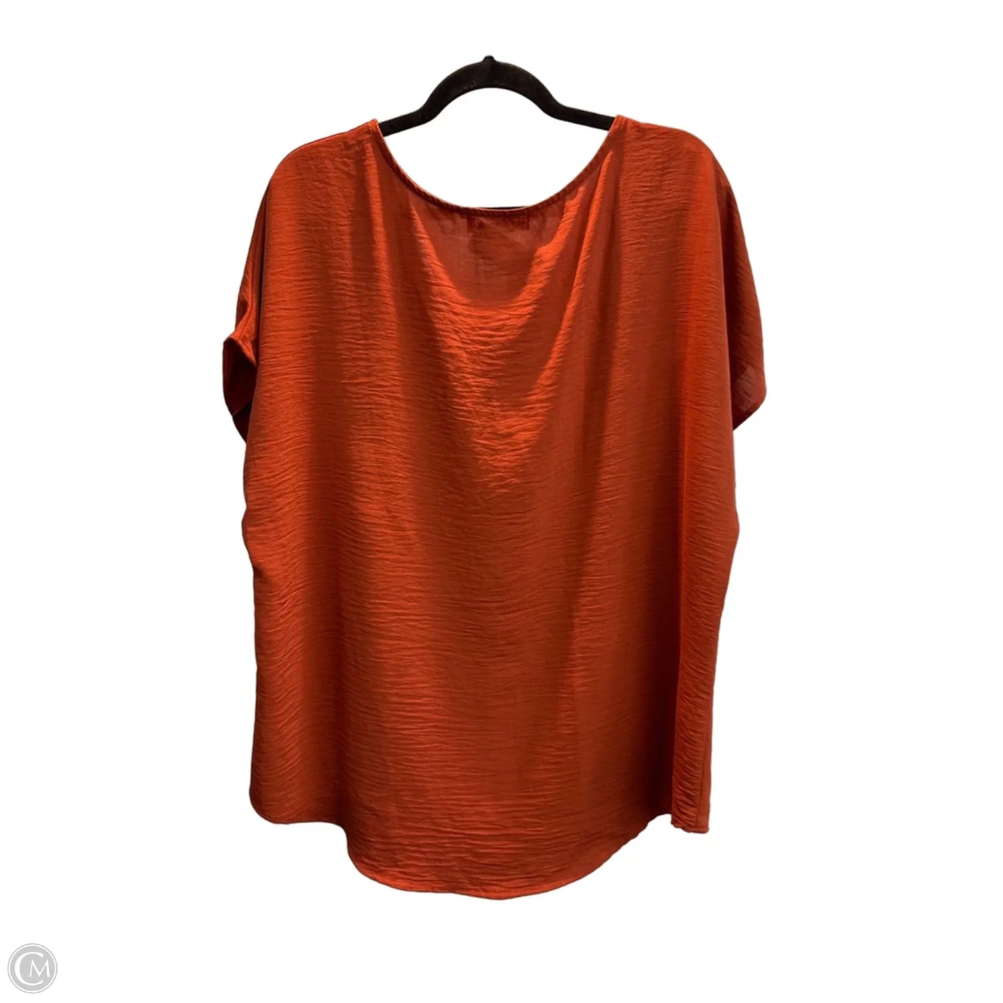 Top Short Sleeve By Impressions In Orange, Size: Xl