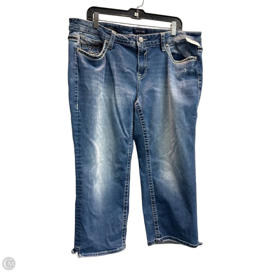 Jeans Cropped By Vigoss In Blue, Size: 20