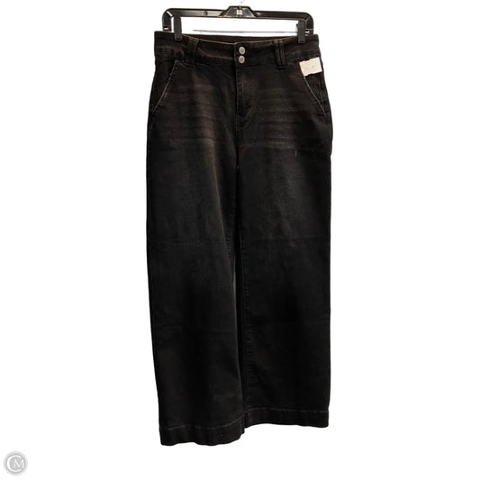 Jeans Wide Leg By Clothes Mentor In Black, Size: 12