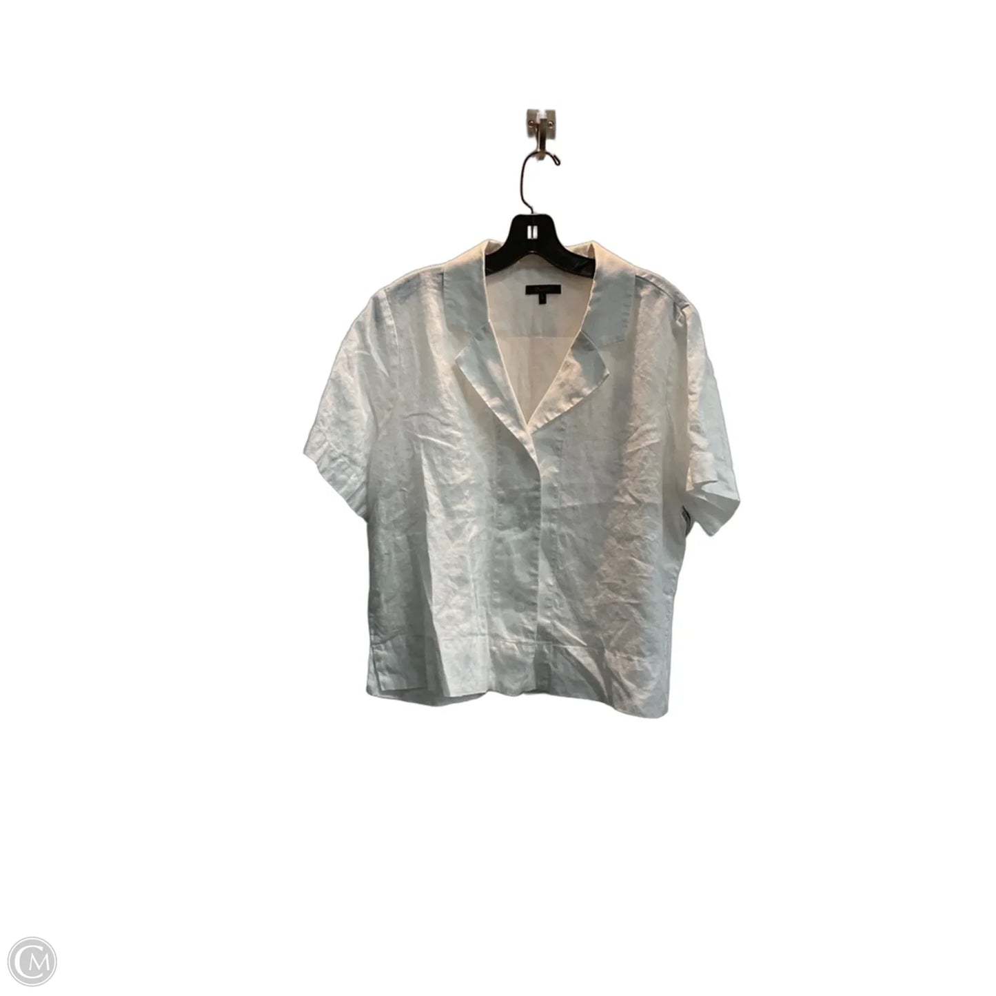 Top Short Sleeve By Quince In Cream, Size: L