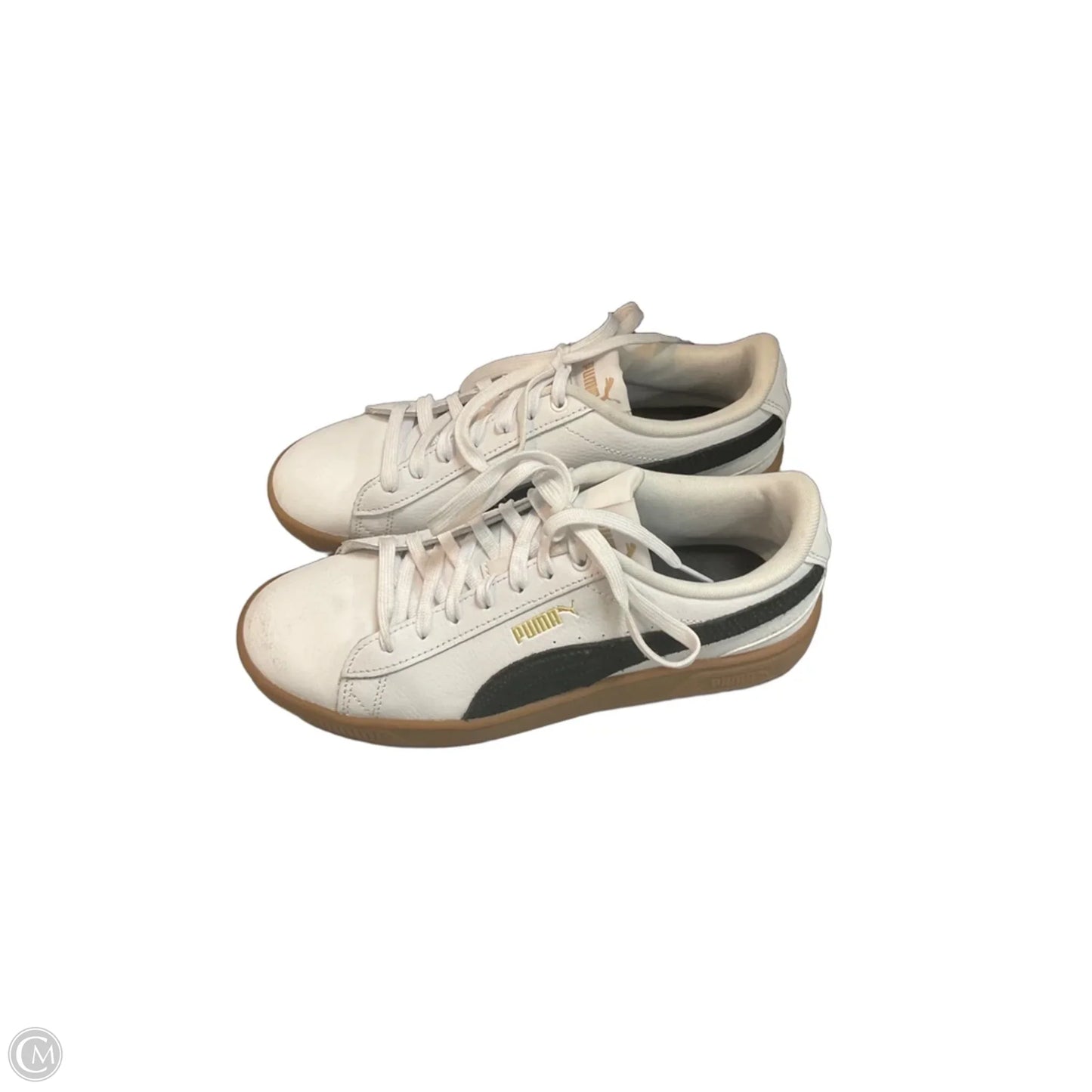 Shoes Athletic By Puma In Black & Cream, Size: 8