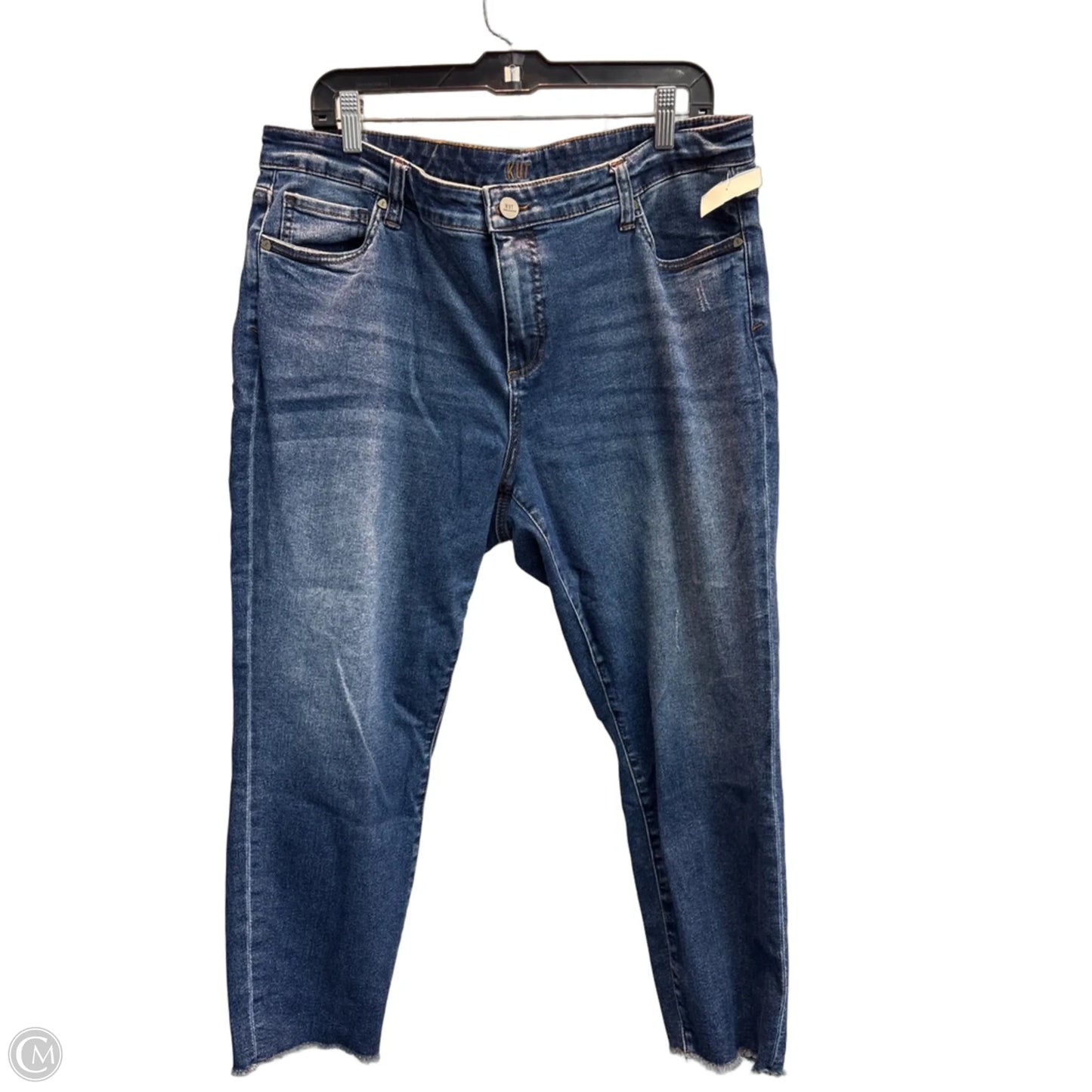 Jeans Boyfriend By Kut In Blue, Size: 16