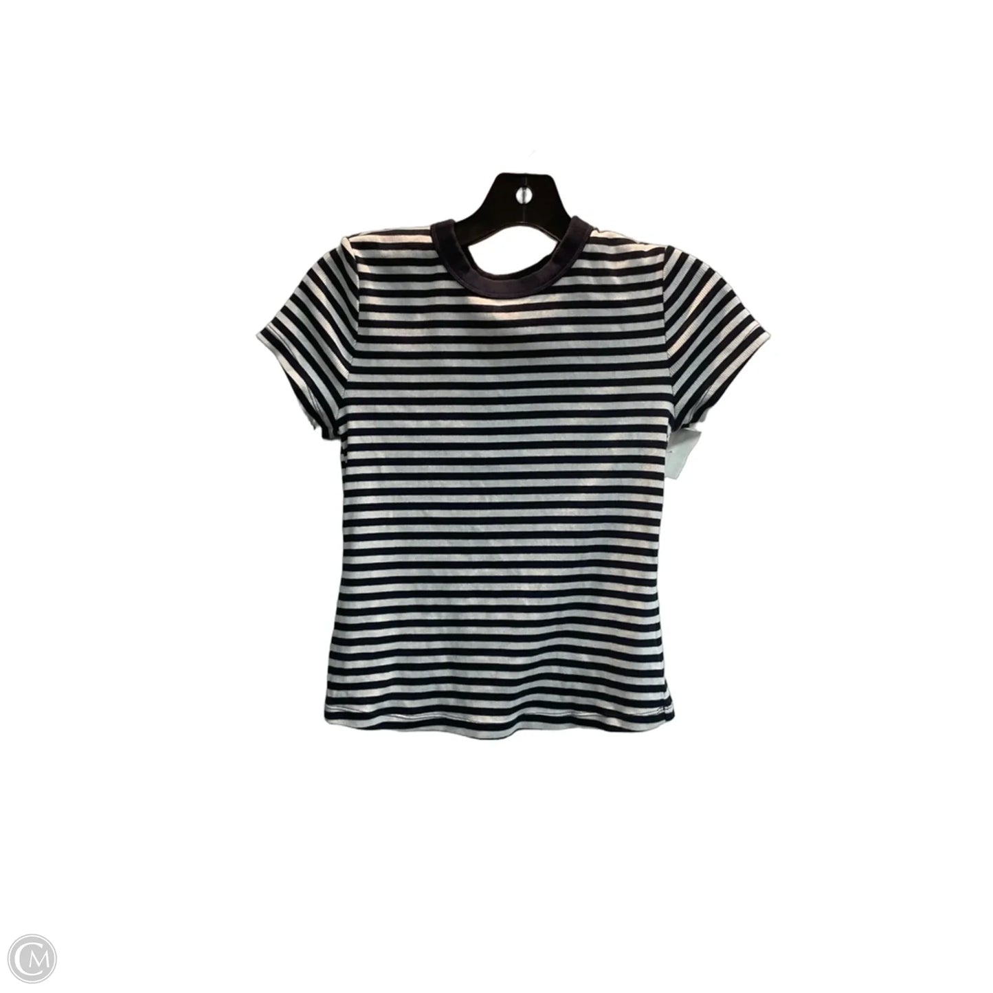 Top Short Sleeve Basic By Old Navy In Striped Pattern, Size: S